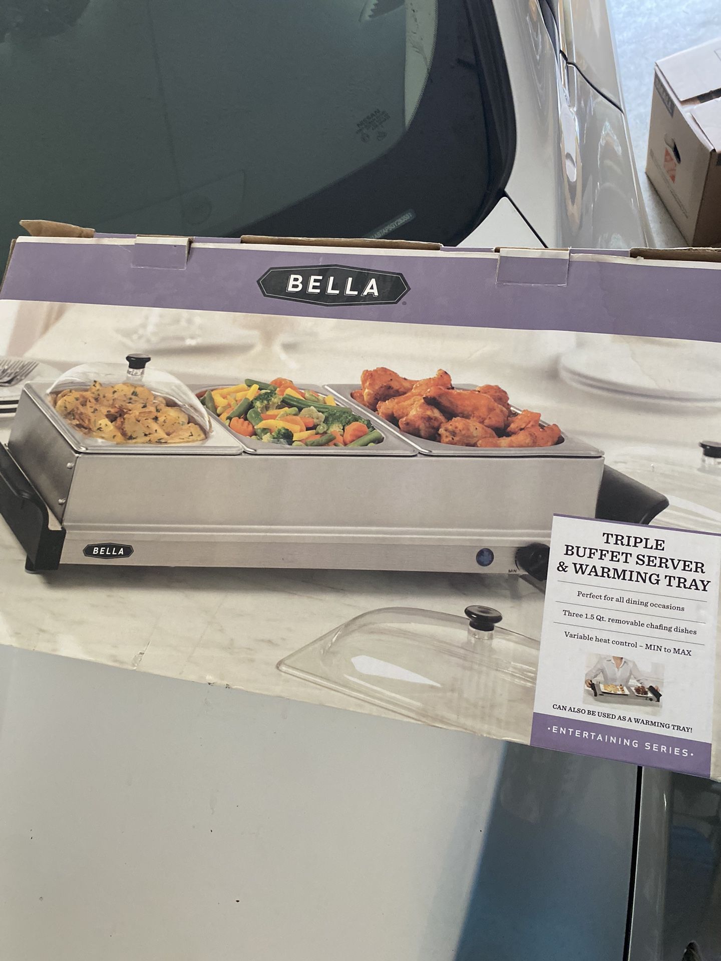 Triple Buffet Server & warming Trail