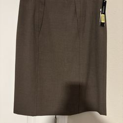 Light Brown Pencil Skirt 