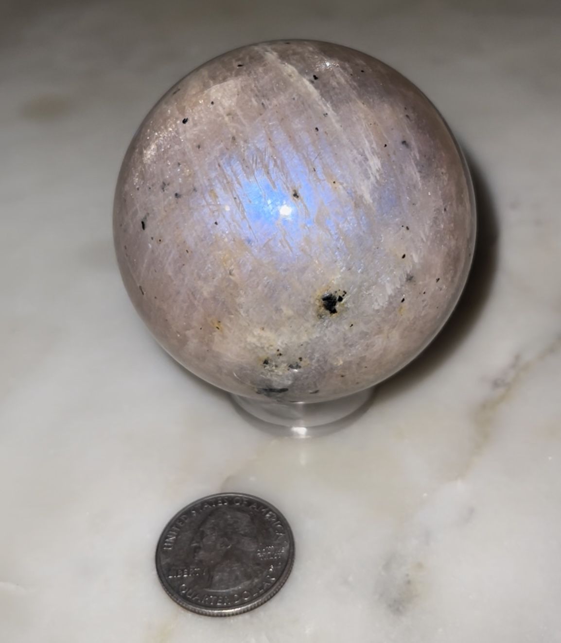 Black Moonstone Sphere 