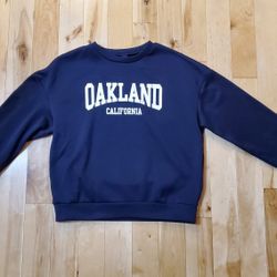 NEW Shein Oakland Navy Blue Sweatshirt (L)