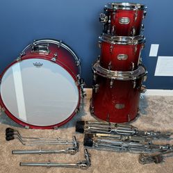 Pearl Session Custom Maple Drum Kit – New Remo Heads