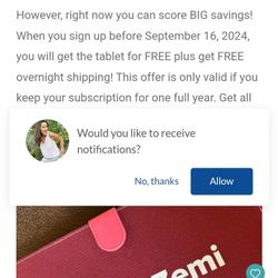 Smile Zemi Tablet For 2nd Grade Girl