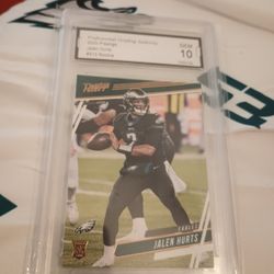 PGA 10 Gem Mint 2020 Panini Prestige Jalen Hurts Philadelphia Eagles Rookie Card 