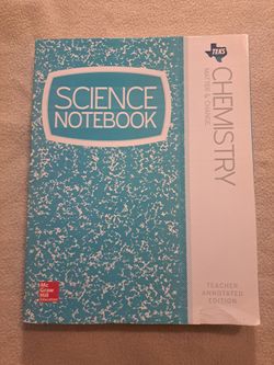 "Chemistry Matter & Change" Science Notebook (Teacher Annotated Edition) -2015 published by McGraw Hill Education