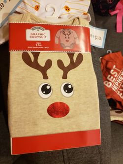 0-3m or 3-6m new Reindeer Onesie