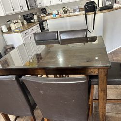 Wood Kitchen Table 