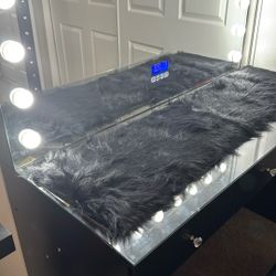 Vanity Black With Bluethooth Speaker 