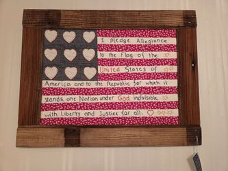 American Flag wall art  - Hand Quilted