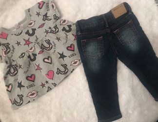 True Religion baby girl outfit