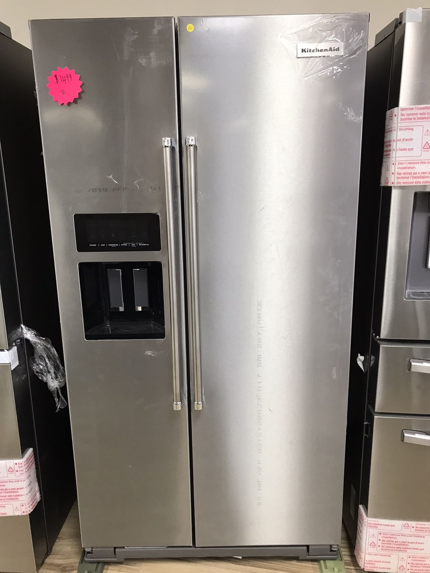 KitchenAid Side By Side Refrigerator In Stainless Steel 