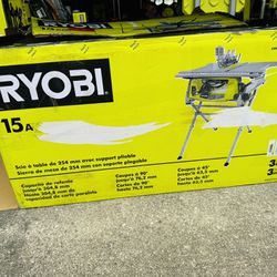 15 Amp 10 in. Compact Portable Corded Jobsite Table Saw with Folding Stand, new!