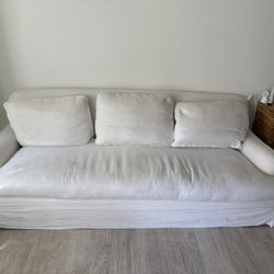 Linen Anthropologie Couch