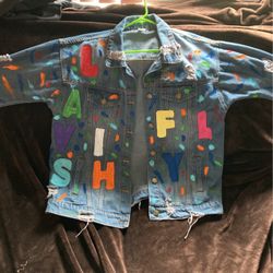 Lavish Clothing Paint On Jean Jacket 1of 1