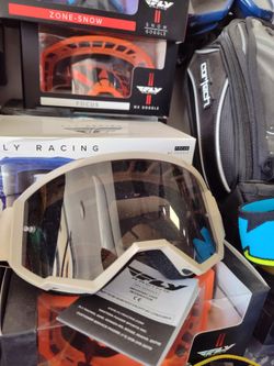 Off-road dirt bike goggles military style