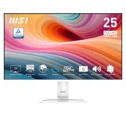 MSI - PRO MP251W E2 24" FHD 120Hz 1ms Adaptive Sync Monitor with Built-in Speakers (DisplayPort, HDMI) - Matte White