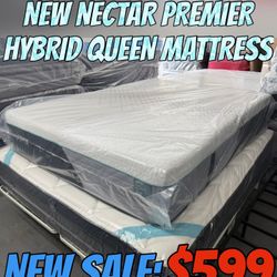 NEW NECTAR PREMIER HYBRID QUEEN MATTRESS 