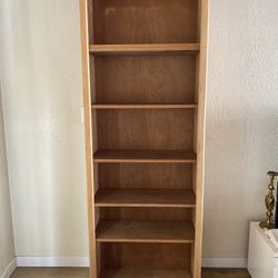  Solid Sanded Wood Bookcase — 7ft x 28” x 12” — Garden G