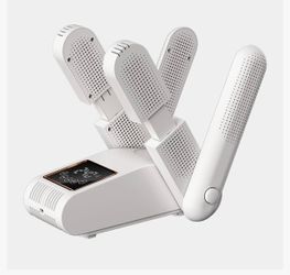 Boot Dryer for Work Boots, Shoe Dryer with Heat Blower, Glove Dryer & Boot Warmer - UV dual light source purification - intelligent timer - white