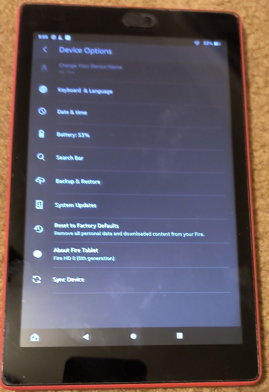 Amazon Fire HD 8 Tablet with Standing Rugged Case