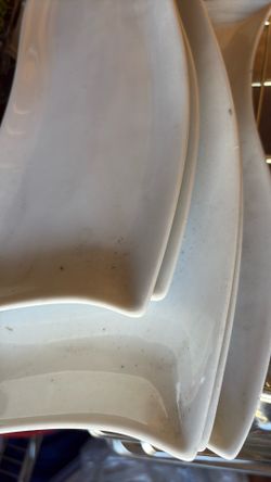 White Decorative Serving Plates 