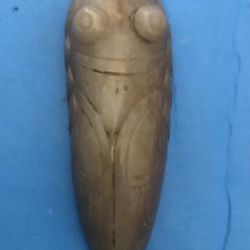 Excellent condition Antique Chinese Jade Carving of Cicada about 2 1/2 X3/4X3/4"