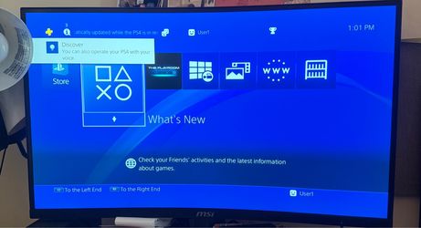 Sony PS4 Original With Version 9.0 And 1 TB HD Color Black ( Cables Power And 1 Controller )
