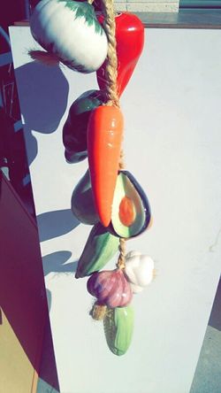 Hanging vegetable decoration