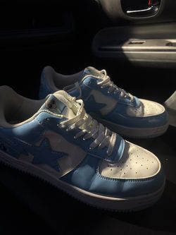 A Bathing Ape Bape shoes ,blue