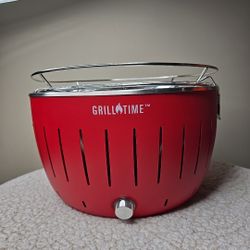 Grill Time Tailgater GT Red 124 Sq. In. Charcoal Portable Grill UPG-R-13 Grill