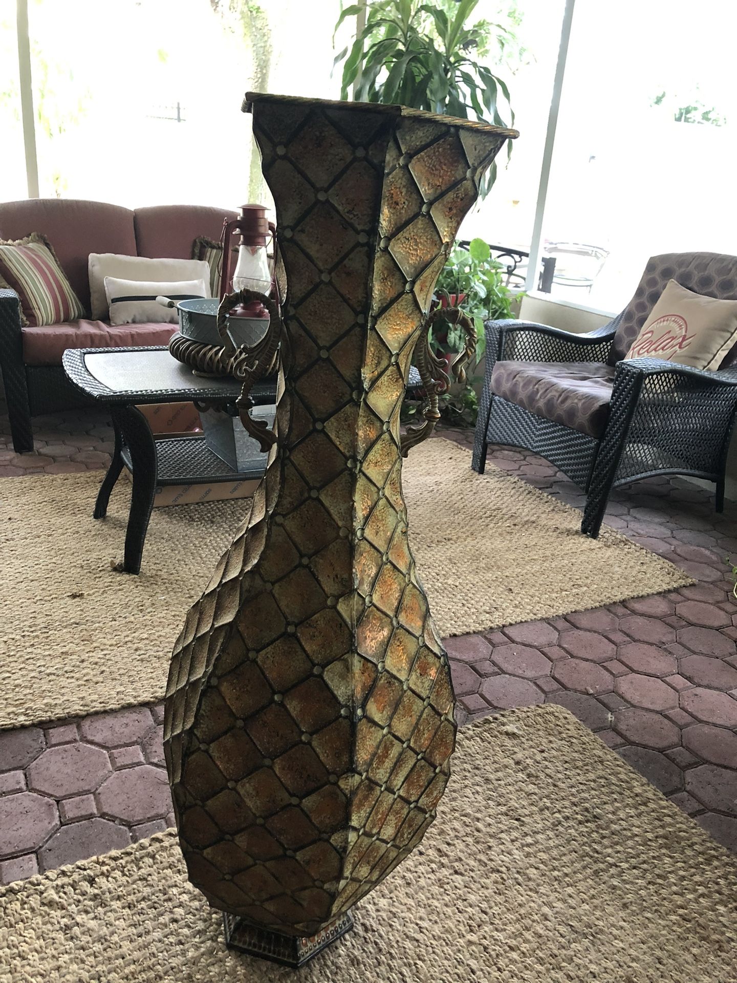 Huge Metal Vase