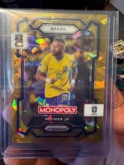 2026 World Cup Neymar Jr. Brazil gold iced card mint panini prizm