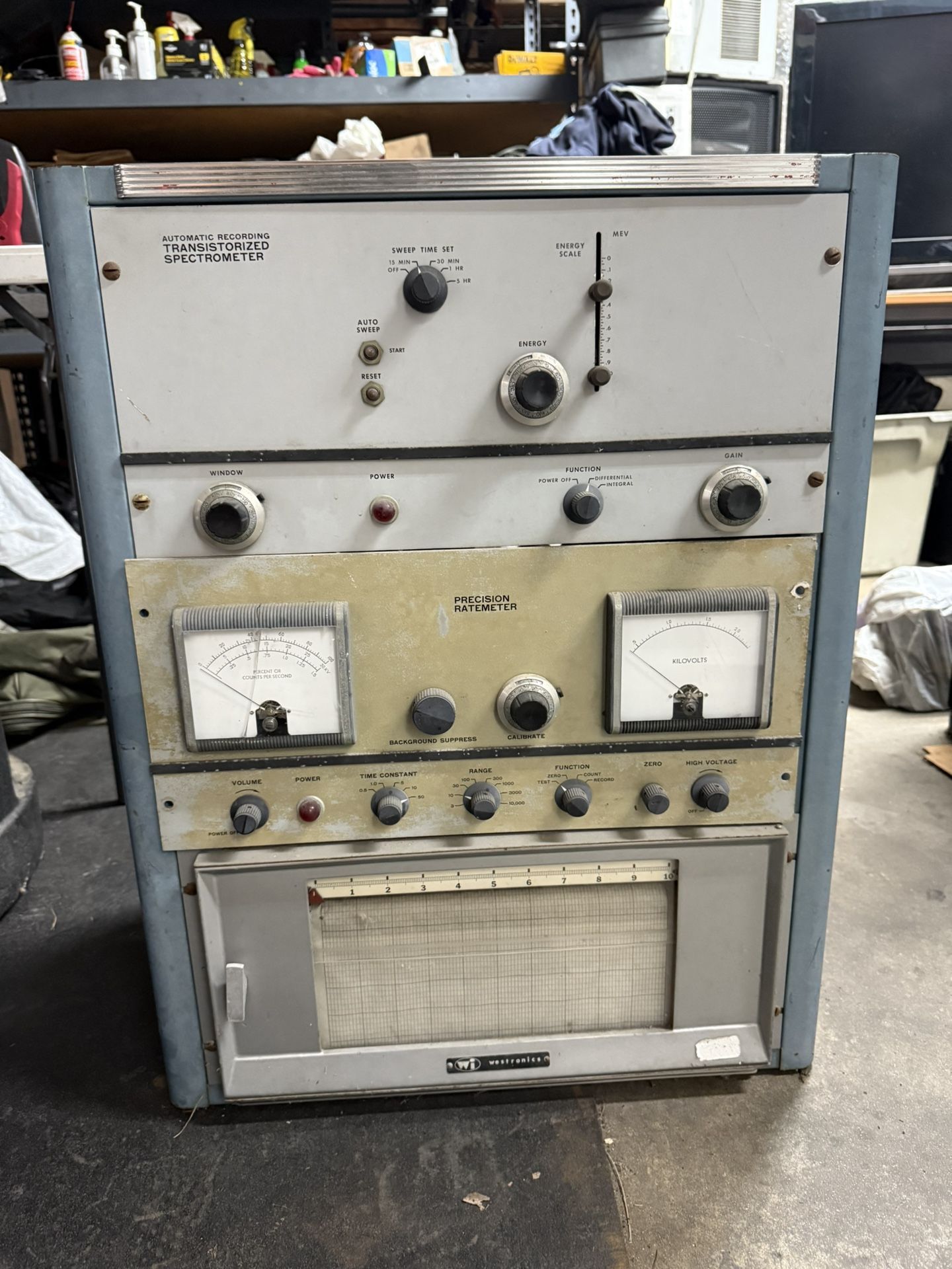 🧪 Vintage U.S. Nuclear Corp. SP-200 Spectrometer + RM-420 Ratemeter |