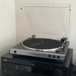 Audio Technica Turntable and Receiver 
