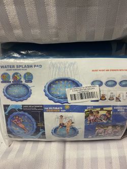 Brand new water splash pad 68”