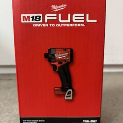 Milwaukee M18 FUEL 18V Lithium-Ion Brushless Cordless 1/4 in. Hex Impact Driver (Tool-Only)