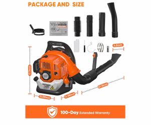 NEO-TEC 52 cc Backpack Gas Leaf Blower 564 CFM 216 MPH 2-Cycle Engine Padded Harness Anti-Vibration Easy-Start for Lawn Yard