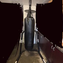 Everlast boxing Bag And stand With Speed Bag! Read Description!