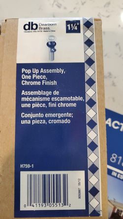 Pop Up Assembly, Chrome