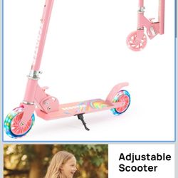 Scooter Toys for Kids Ages 6-12/3-5, Christmas Birthday Gifts for Girls Boys, Easy Folding Kids Scooter with 3 Levels Adjustable Handlebar ( please fo