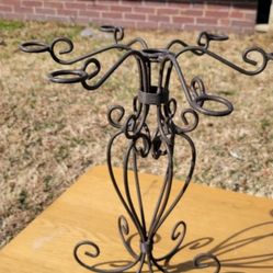 6-Candle Wrought Iron Tabletop Candle Holder