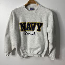 Vintage US Navy Sweater Sweatshirt Adult Large 