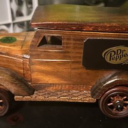 Dr. Pepper Wood Old Car Decorative - Removable Roof
