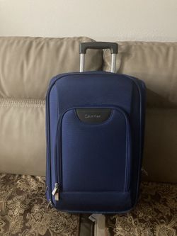 Calvin Klein Carry-On Suitcase Calvin Klein, Suitcase, Blue Medium Size, Carry-On, Luggage Suitcase