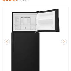 New top black Whirlpool Refrigerator 