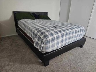 Low profile bed frame queen size