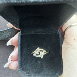 14k two toned gold ring 