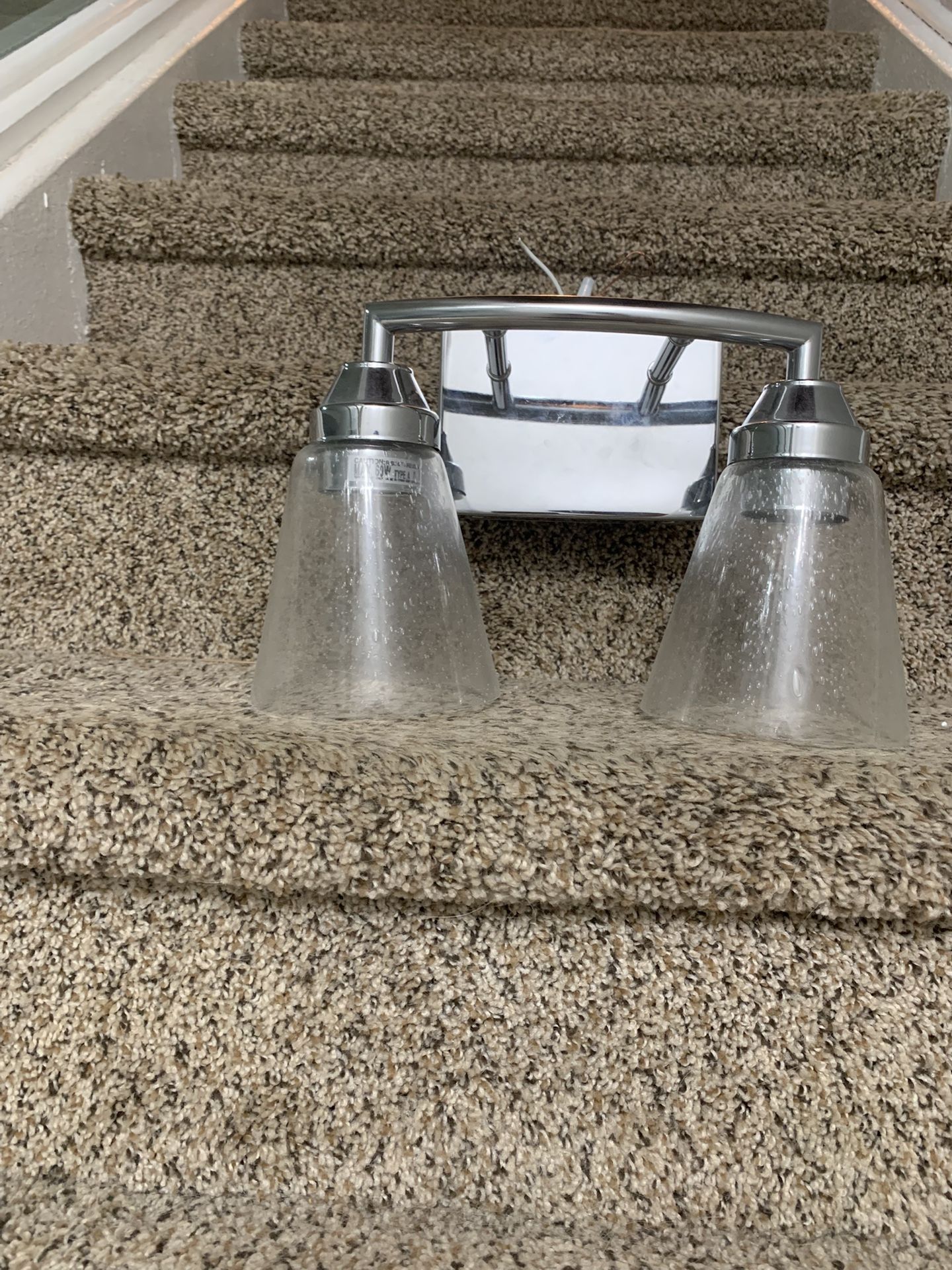 Modern Chrome Bathroom Light Fixture