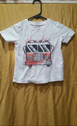 Jumping Bean( 2T) Fire truck design tee shirt