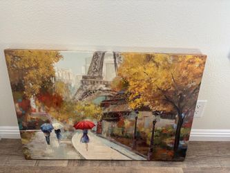 Paris Eiffel Tower Canvas Wall Art