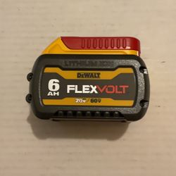 Brand New Dewalt Flex Volt 20 and 60 Volts 6.0 AH Battery.        Nueva Batería Dewalt Flex Volt De 20 Y 60 Voltios 6.0 AH.      120 Firm on Price.   